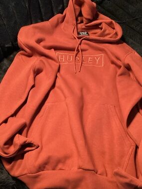 Hurley Rust Orange Logo Pullover Hoodie - XL - NWT!